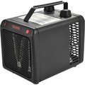 Global Industrial 1500/1000W Portable Heater With Adjustable Thermostat, Steel, 120V, Black 246099
